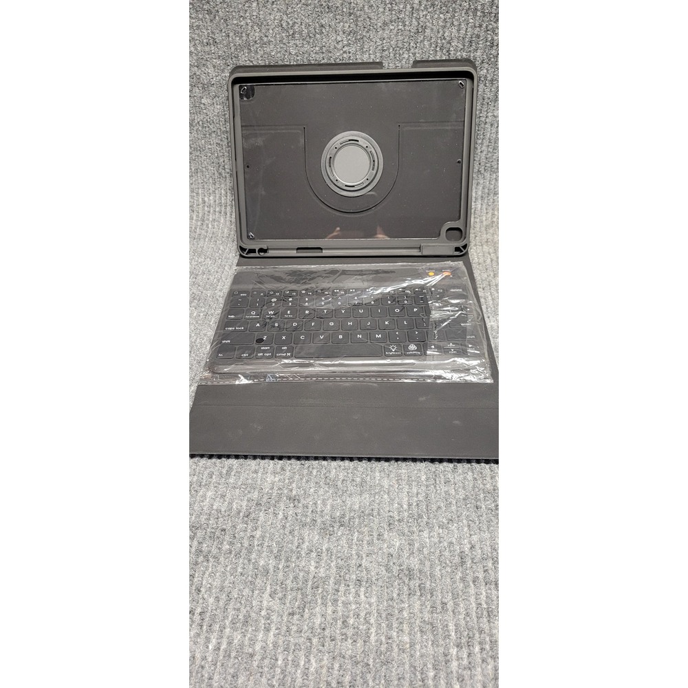 Black Bluetooth Keyboard Case for iPad Wireless Backlit Folio Protective Cover